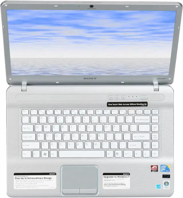 Alt view image 6 of 8 - SONY Laptop VAIO NW Series Intel Core 2 Duo T6500 4GB Memory 320GB HDD ATI Mobility Radeon HD 4570 15.5" Windows Vista Home Premium 64-bit VGN-NW160J/S