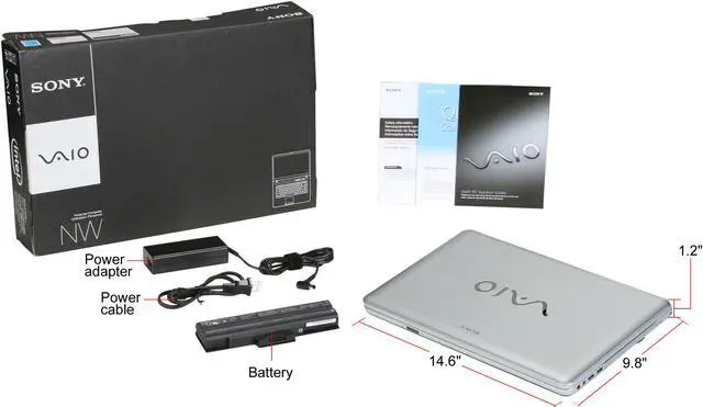 Alt view image 8 of 8 - SONY Laptop VAIO NW Series Intel Core 2 Duo T6500 4GB Memory 320GB HDD ATI Mobility Radeon HD 4570 15.5" Windows Vista Home Premium 64-bit VGN-NW160J/S