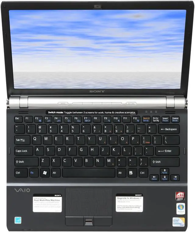 Alt view image 6 of 8 - SONY Laptop VAIO SR Series Intel Core 2 Duo P8700 4GB Memory 320GB HDD ATI Mobility Radeon HD 4570 13.3" Windows Vista Home Premium 64-bit VGN-SR430J/B