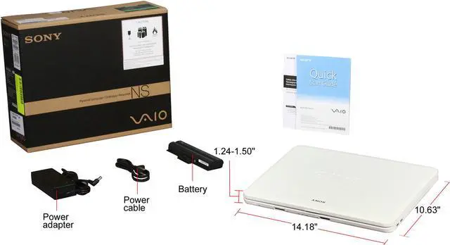 Alt view image 8 of 8 - SONY Laptop VAIO NS Series Intel Pentium T4200 3GB Memory 250GB HDD Intel GMA 4500M 15.4" Windows Vista Home Premium 64-bit VGN-NS325J/W
