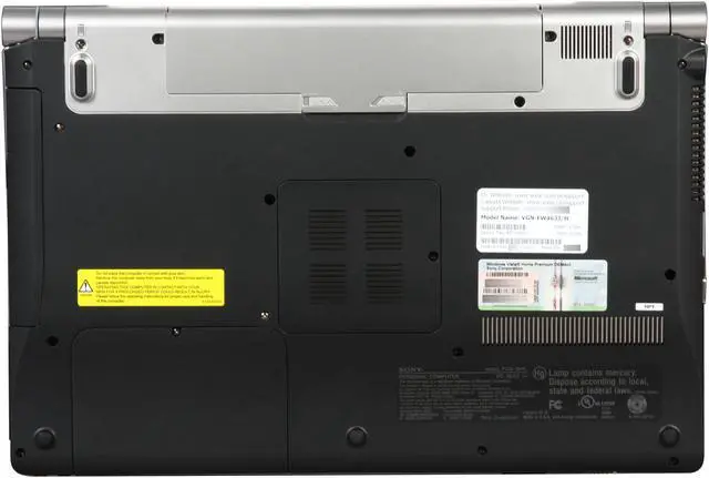 Alt view image 7 of 8 - SONY Laptop VAIO FW Series Intel Core 2 Duo P8700 4GB Memory 320GB HDD ATI Mobility Radeon HD 4650 16.4" Windows Vista Home Premium 64-bit VGN-FW463J/H