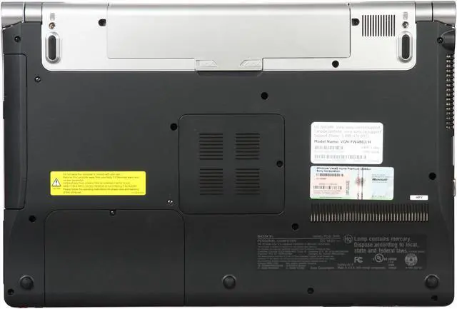 Alt view image 7 of 8 - SONY Laptop VAIO FW Series Intel Core 2 Duo P9600 6GB Memory 300GB HDD ATI Mobility Radeon HD 4650 16.4" Windows Vista Home Premium 64-bit VGN-FW486J/H