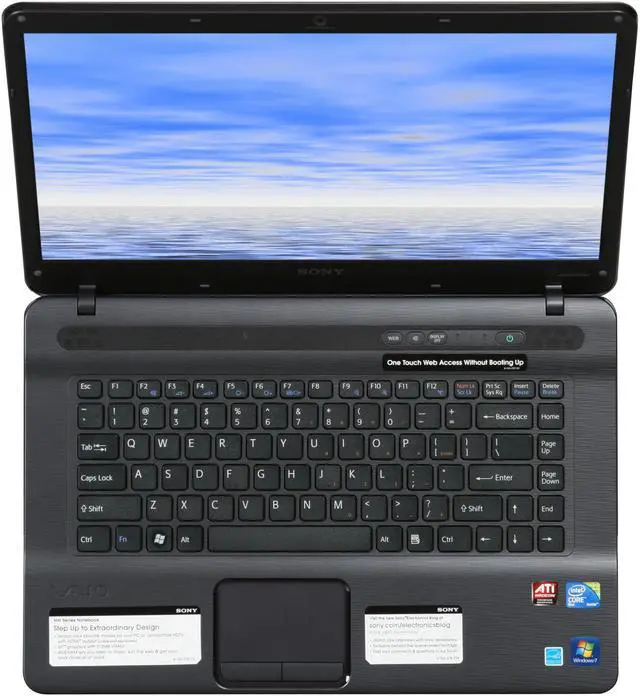 Alt view image 6 of 8 - SONY Laptop VAIO NW Series Intel Core 2 Duo T6600 4GB Memory 320GB HDD ATI Mobility Radeon HD 4570 15.5" Windows 7 Home Premium 64-bit VGN-NW250F/B