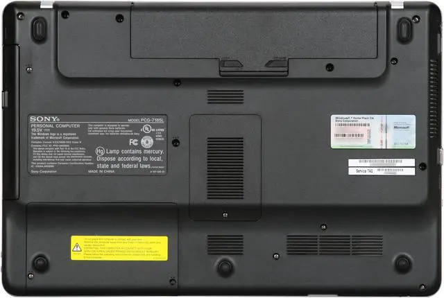 Alt view image 7 of 8 - SONY Laptop VAIO NW Series Intel Core 2 Duo T6600 4GB Memory 320GB HDD ATI Mobility Radeon HD 4570 15.5" Windows 7 Home Premium 64-bit VGN-NW275F/S