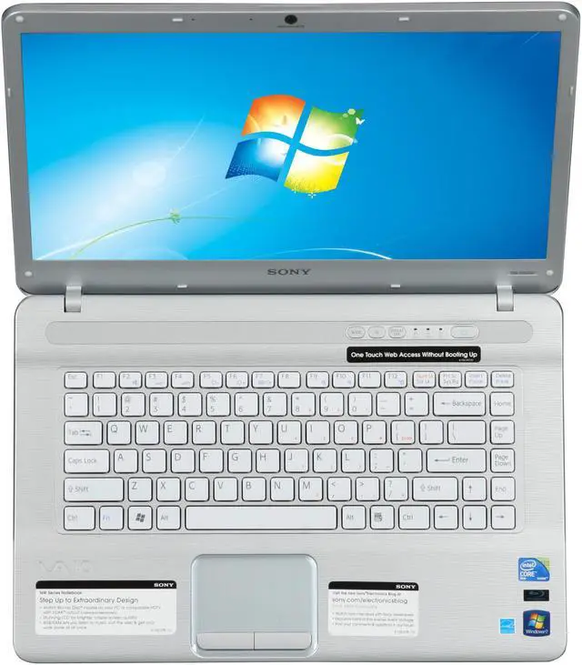 Alt view image 6 of 8 - SONY Laptop VAIO NW Series Intel Core 2 Duo T6600 4GB Memory 320GB HDD Intel GMA 4500MHD 15.5" Windows 7 Home Premium 64-bit VGN-NW270F/S