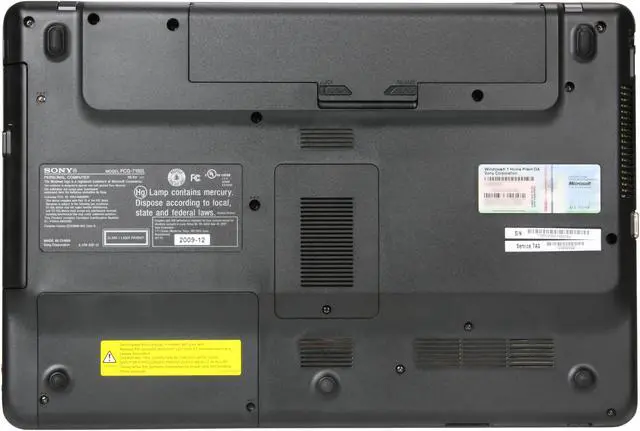 Alt view image 7 of 8 - SONY Laptop VAIO NW Series Intel Pentium T4400 4GB Memory 320GB HDD Intel GMA 4500MHD 15.5" Windows 7 Home Premium 64-bit VGN-NW310F/B