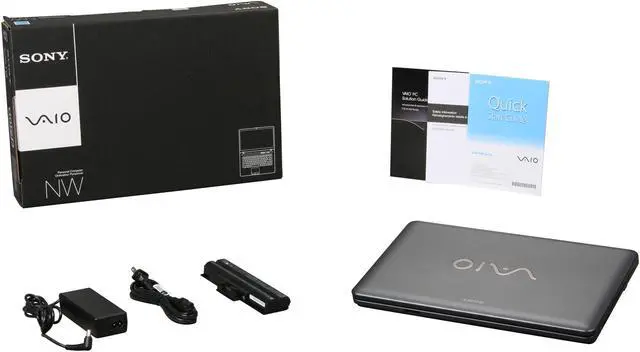 Alt view image 8 of 8 - SONY Laptop VAIO NW Series Intel Pentium T4400 4GB Memory 320GB HDD Intel GMA 4500MHD 15.5" Windows 7 Home Premium 64-bit VGN-NW310F/B