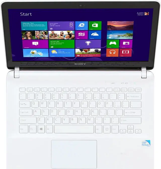 Alt view image 6 of 8 - SONY Laptop VAIO F Series Intel Pentium 2117U 4GB Memory 500GB HDD Intel HD Graphics 4000 14.0" Windows 8 64-Bit SVF1421ACXW