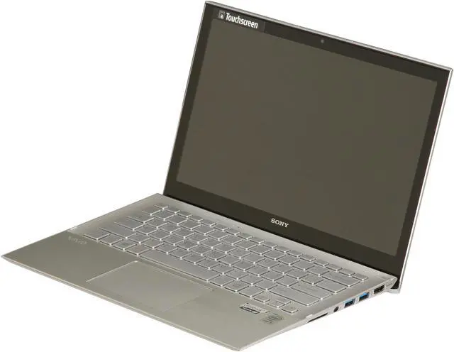 Alt view image 2 of 8 - SONY VAIO Pro 13 Intel Core i5 4GB 128GB SSD 13.3" FHD Touchscreen Ultrabook Carbon Silver (SVP13213CXS)