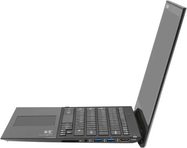 Alt view image 3 of 8 - SONY VAIO Pro 13 Intel Core i5 8GB 256GB SSD 13.3" FHD Touchscreen Ultrabook Carbon Black (SVP1321ECXB)