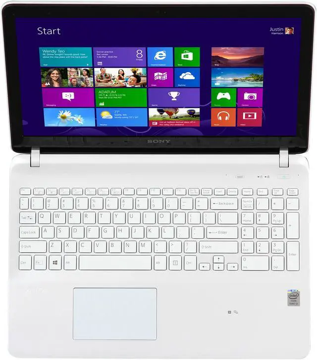 Alt view image 6 of 7 - SONY Laptop VAIO F Series Intel Core i3-4005U 6GB Memory 500GB HDD Intel HD Graphics 4400 15.5" Windows 8.1 64-Bit SVF1532BCXW