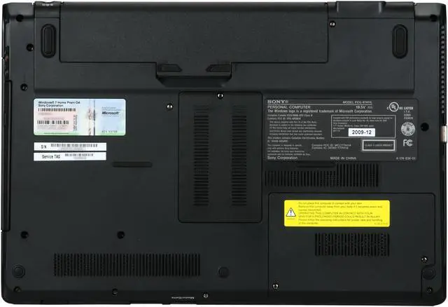 Alt view image 7 of 8 - SONY Laptop VAIO CW Series Intel Core i3-330M 4GB Memory 500GB HDD NVIDIA GeForce 310M 14.0" Windows 7 Home Premium 64-bit VPCCW21FX/B