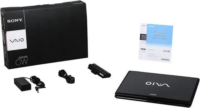 Alt view image 8 of 8 - SONY Laptop VAIO CW Series Intel Core i3-330M 4GB Memory 500GB HDD NVIDIA GeForce 310M 14.0" Windows 7 Home Premium 64-bit VPCCW21FX/B