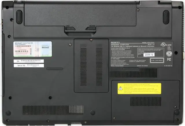 Alt view image 7 of 8 - SONY Laptop VAIO CW Series Intel Core i3-330M 4GB Memory 500GB HDD NVIDIA GeForce 310M 14.0" Windows 7 Home Premium 64-bit VPCCW21FX/W
