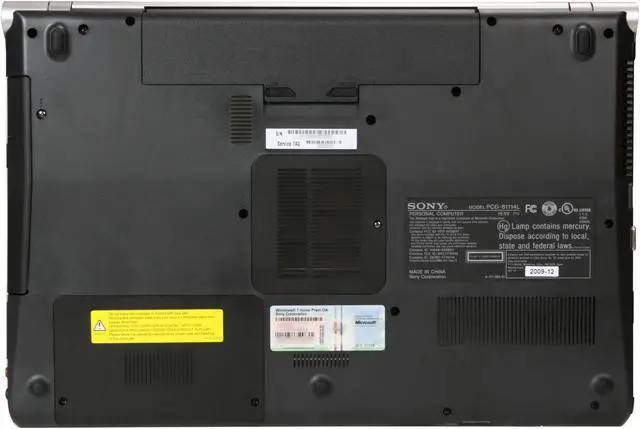 Alt view image 7 of 8 - SONY Laptop Intel Core i7-720QM 4GB Memory 500GB HDD NVIDIA GeForce 310M 16.4" Windows 7 Home Premium 64-bit VPCF112FX/H