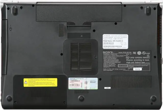 Alt view image 7 of 8 - SONY Laptop Intel Core i7-720QM 4GB Memory 500GB HDD NVIDIA GeForce GT 330M 16.4" Windows 7 Home Premium 64-bit VPCF11NFX/H