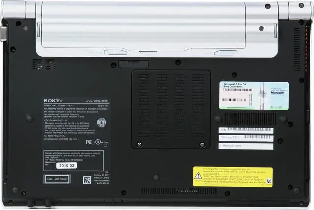 Alt view image 7 of 8 - SONY Laptop VAIO Z Series Intel Core i5-520M 4GB Memory 256 GB SSD NVIDIA GeForce GT 330M + Intel HD Graphics 13.1" Windows 7 Professional 64-bit VPCZ116GX/S