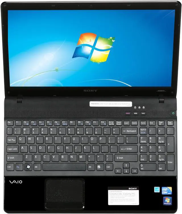 Alt view image 6 of 8 - SONY Laptop VAIO E Series Intel Core i3-330M 4GB Memory 320GB HDD Intel HD Graphics 15.5" Windows 7 Home Premium 64-bit VPCEB11FX/BI