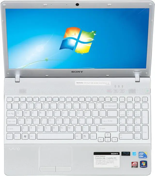 Alt view image 6 of 8 - SONY Laptop VAIO E Series Intel Core i3-330M 4GB Memory 500GB HDD ATI Mobility Radeon HD 5470 15.5" Windows 7 Home Premium 64-bit VPCEB16FX/W