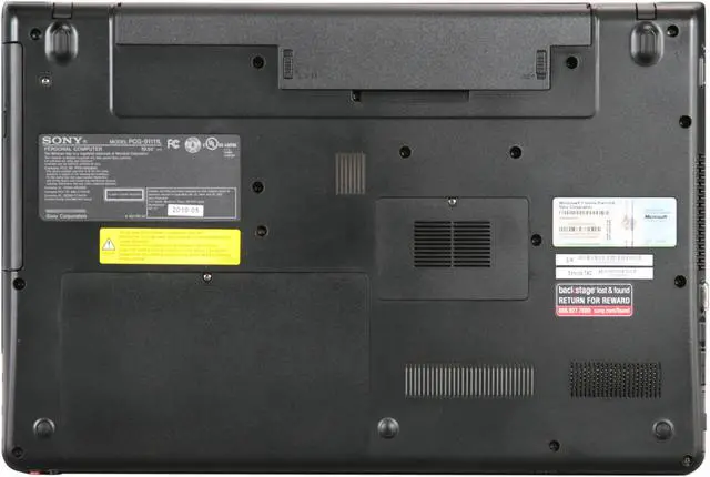 Alt view image 7 of 8 - SONY Laptop VAIO E Series Intel Core i3-350M 4GB Memory 500GB HDD ATI Mobility Radeon HD 5470 17.3" Windows 7 Home Premium 64-bit VPCEC25FX/BI