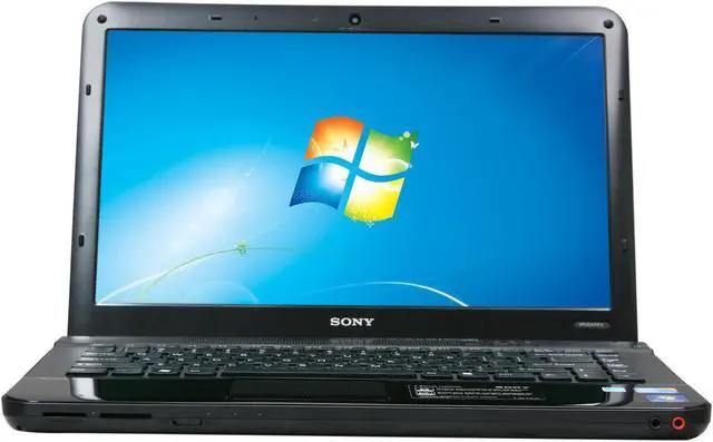 Alt view image 5 of 8 - SONY Laptop VAIO E Series Intel Core i3-350M 4GB Memory 320GB HDD Intel HD Graphics 14.0" Windows 7 Home Premium 64-bit VPCEA21FX/BI
