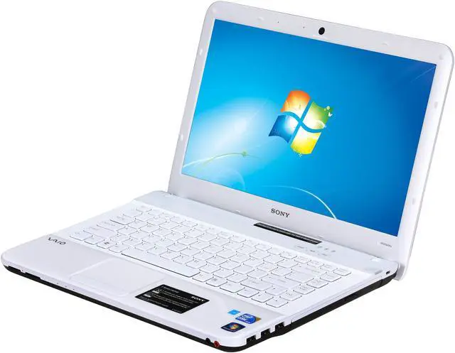 Main image of SONY Laptop VAIO E Series Intel Core i3-350M 4GB Memory 320GB HDD Intel HD Graphics 14.0" Windows 7 Home Premium 64-bit VPCEA21FX/WI