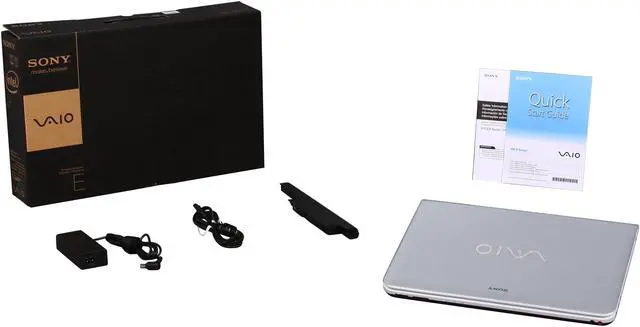Alt view image 8 of 8 - SONY Laptop VAIO E Series Intel Core i3-350M 4GB Memory 320GB HDD Intel HD Graphics 14.0" Windows 7 Home Premium 64-bit VPCEA21FX/WI