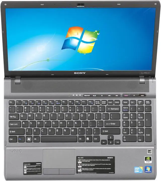 Alt view image 6 of 8 - SONY Laptop VAIO F Series Intel Core i7-740QM 4GB Memory 320GB HDD NVIDIA GeForce GT 330M 16.4" Windows 7 Home Premium 64-bit VPCF12CFX/B