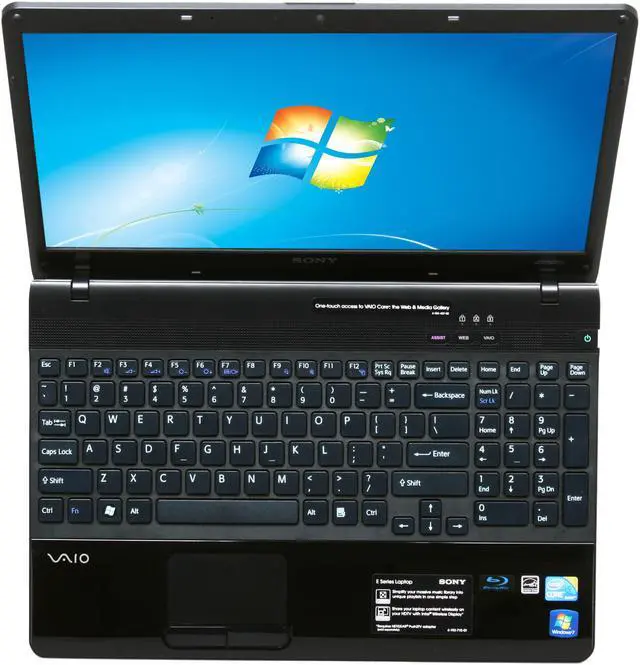 Alt view image 4 of 6 - SONY Laptop VAIO E Series Intel Core i5-460M 4GB Memory 500GB HDD Intel HD Graphics 15.5" Windows 7 Home Premium 64-bit VPCEB37FX/BJ