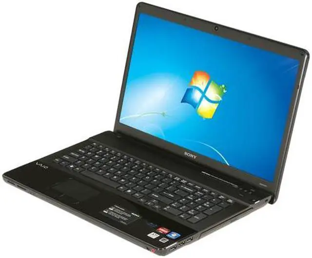 Main image of SONY Laptop VAIO E Series AMD Turion II P540 4GB Memory 500GB HDD ATI Mobility Radeon HD 5145 17.3" Windows 7 Home Premium 64-bit VPCEF37FX/BI