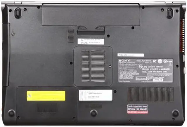 Alt view image 7 of 8 - SONY Laptop VAIO F Series Intel Core i7-740QM 4GB Memory 320GB HDD NVIDIA GeForce GT 425M 16.4" Windows 7 Home Premium 64-bit VPCF13QFX/B