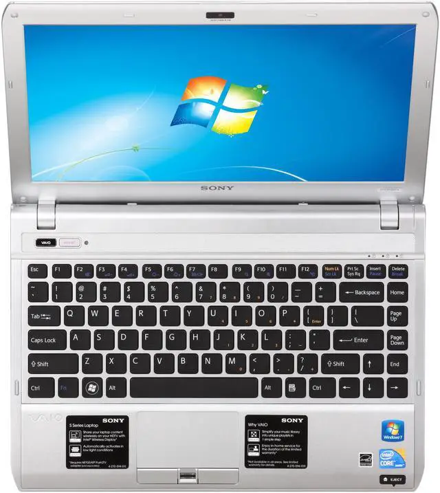 Alt view image 6 of 8 - SONY Laptop VAIO S Series Intel Core i5-480M 4GB Memory 500GB HDD Intel HD Graphics 13.3" Windows 7 Home Premium 64-bit VPCS135FX/S