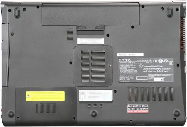 Alt view image 7 of 9 - SONY Laptop VAIO F Series Intel Core i7-740QM 4GB Memory 500GB HDD NVIDIA GeForce GT 425M 16.4" Windows 7 Home Premium 64-bit VPCF13WFX/BC