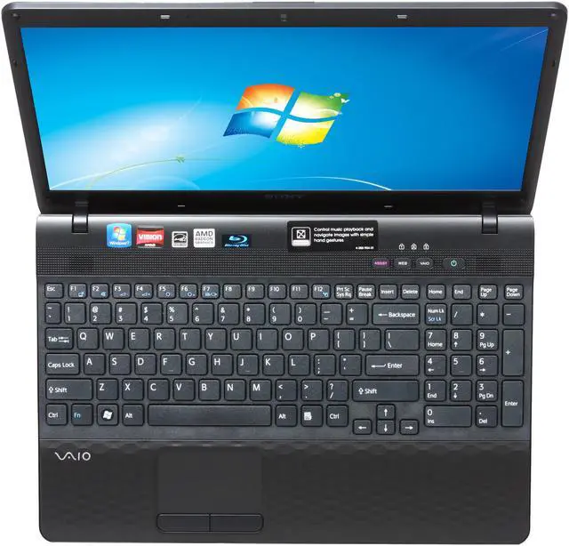Alt view image 6 of 8 - SONY Laptop VAIO EL Series AMD E-350 4GB Memory 500GB HDD AMD Radeon HD 6310 15.5" Windows 7 Home Premium 64-bit VPCEL17FX/B