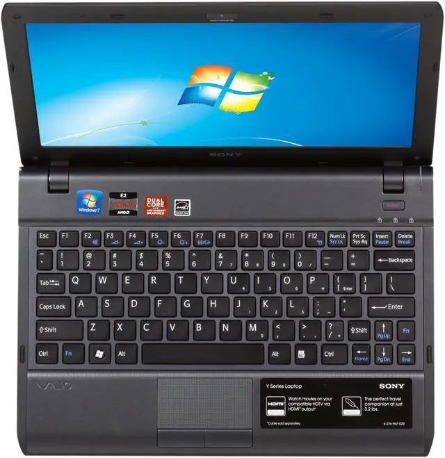 Alt view image 6 of 8 - SONY VAIO YB Series 11.6" AMD E-450 4GB Memory DDR3 1066 Windows 7 Home Premium 32-Bit VPCYB35KX/B