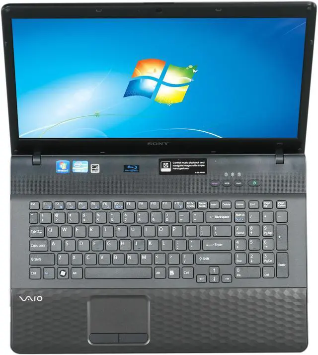 Alt view image 6 of 8 - SONY Laptop VAIO EJ Series Intel Core i5-2430M 4GB Memory 640GB HDD Intel HD Graphics 3000 17.3" Windows 7 Home Premium 64-Bit VPCEJ28FX/B