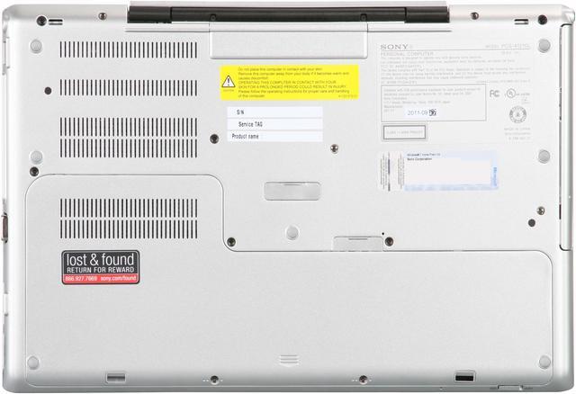 Alt view image 7 of 8 - SONY Laptop VAIO SA Series Intel Core i5-2430M 4GB Memory 500GB HDD AMD Radeon HD 6630M 13.3" Windows 7 Home Premium 64-Bit VPCSA3AFX/SI