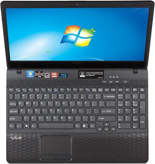 Alt view image 6 of 8 - SONY Laptop VAIO EL Series AMD E-450 4GB Memory 640GB HDD AMD Radeon HD 6310 15.5" Windows 7 Home Premium 64-Bit VPCEL26FX/B