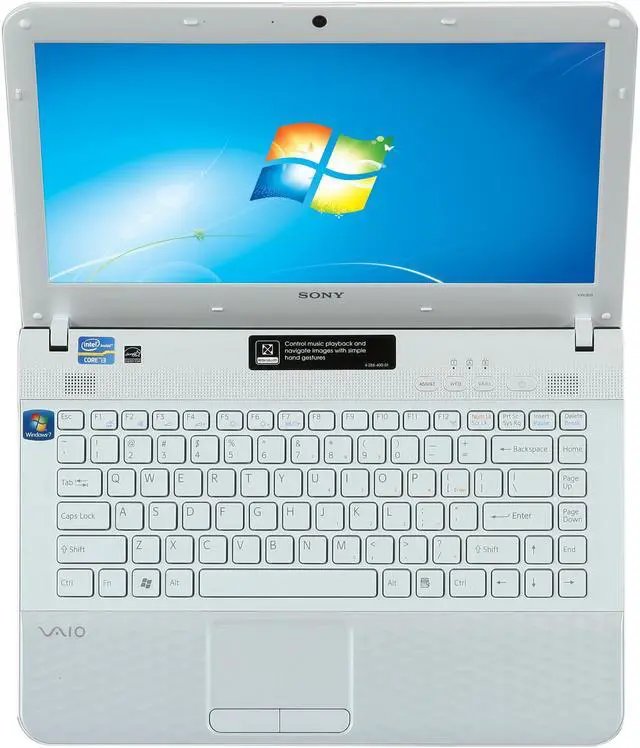 Alt view image 6 of 8 - SONY Laptop VAIO EG Series Intel Core i3-2350M 4GB Memory 640GB HDD Intel HD Graphics 3000 14.0" Windows 7 Home Premium 64-Bit VPCEG33FX/W