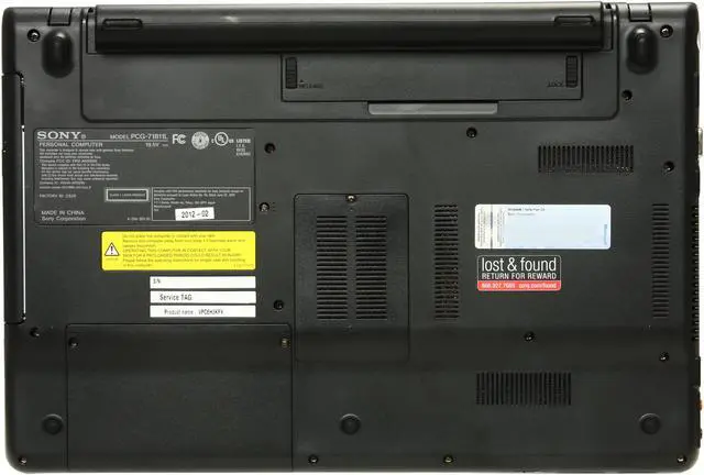 Alt view image 7 of 8 - SONY Laptop VAIO EH Series Intel Core i5-2450M 4GB Memory 500GB HDD NVIDIA GeForce GT 410M 15.5" Windows 7 Home Premium 64-Bit VPCEH3KFX/W