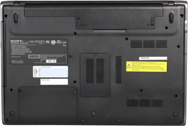 Alt view image 7 of 8 - SONY Laptop VAIO Intel Core i5-3210M 6GB Memory 750GB HDD Intel HD Graphics 4000 15.5" Windows 7 Home Premium 64-Bit SVE15115FXS