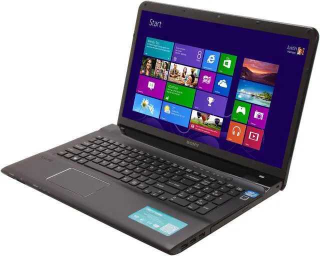 Alt view image 5 of 12 - SONY Laptop VAIO E Series Intel Core i5-3210M 6GB Memory 500GB HDD AMD Radeon HD 7550M 17.3" Windows 8 64-bit SVE1712BCXB