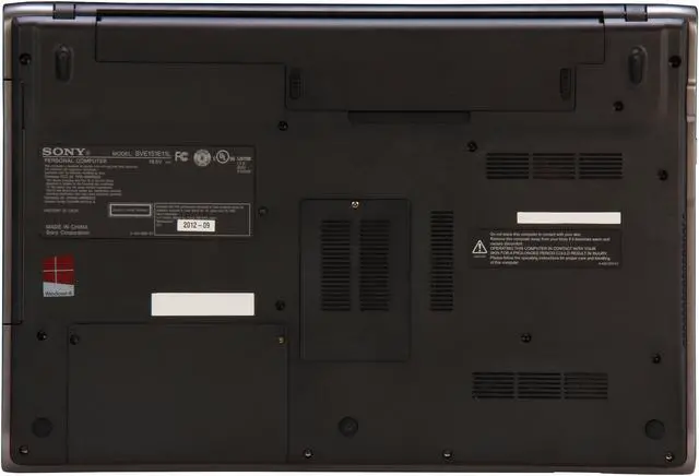 Alt view image 7 of 8 - SONY Laptop VAIO E Series Intel Core i5-3210M 4GB Memory 500GB HDD AMD Radeon HD 7650M 15.5" Windows 8 64-bit SVE1512GCXS