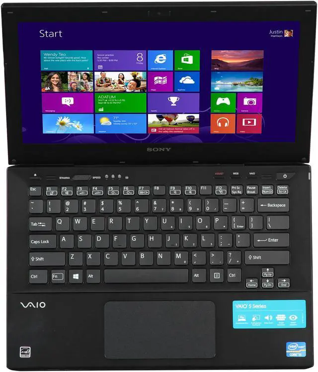 Alt view image 6 of 8 - SONY Laptop VAIO S Series Intel Core i5-3210M 8GB Memory 750GB HDD NVIDIA GeForce GT 640M LE 13.3" Windows 8 64-bit SVS13125CXB