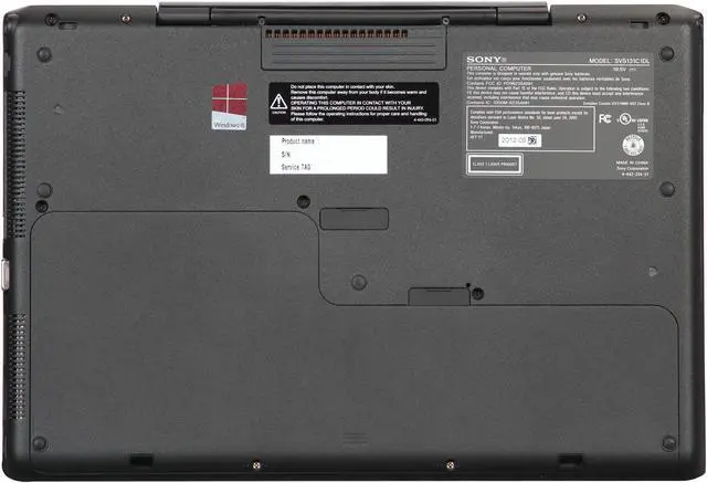 Alt view image 7 of 8 - SONY Laptop VAIO S Series Intel Core i5-3210M 8GB Memory 750GB HDD NVIDIA GeForce GT 640M LE 13.3" Windows 8 64-bit SVS13125CXB