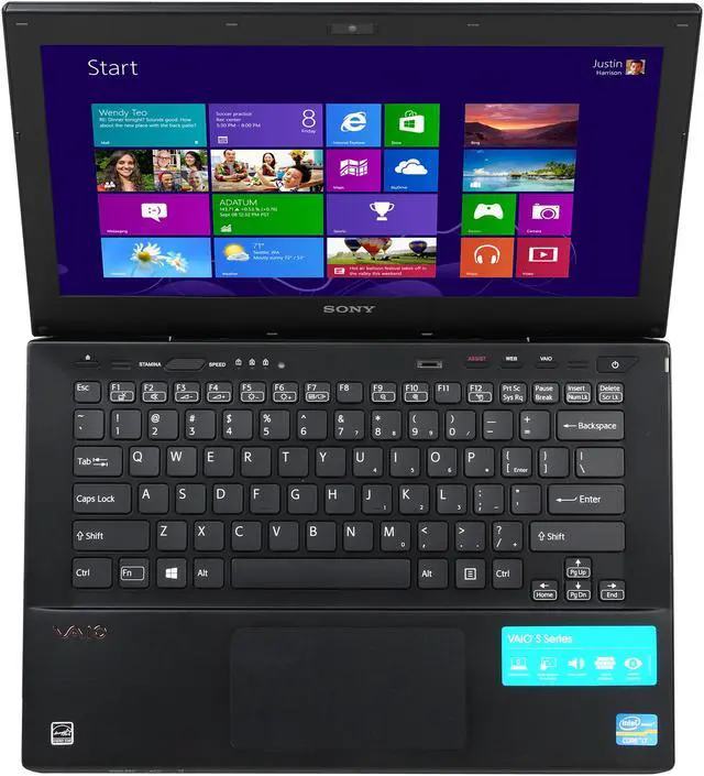 Alt view image 6 of 8 - SONY Laptop VAIO S Series Intel Core i7-3520M 12GB Memory 256 GB SSD NVIDIA GeForce GT 640M LE 13.3" Windows 8 Professional 64-bit SVS13A25PXB