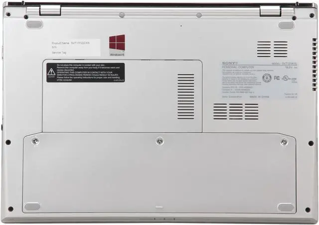 Alt view image 7 of 8 - SONY Ultrabook VAIO T Series Intel Core i3-3217U 4GB Memory 500GB + 32GB MLC Hybrid(5400rpm Hybrid) HDD Intel HD Graphics 4000 13.3" Windows 8 64-bit SVT13122CXS
