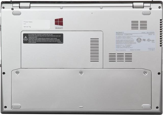 Alt view image 7 of 8 - SONY Ultrabook VAIO T Series Intel Core i3-3217U 4GB Memory 500GB + 32GB MLC Hybrid(5400rpm Hybrid) HDD Intel HD Graphics 4000 13.3" Touch Screen Windows 8 64-bit SVT13124CXS
