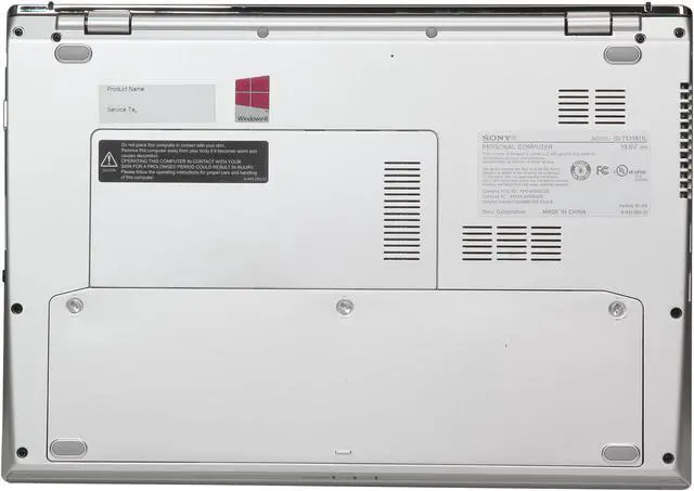 Alt view image 7 of 8 - SONY Ultrabook VAIO T Series Intel Core i5-3317U 6GB Memory 500GB + 32GB MLC Hybrid(5400rpm Hybrid) HDD Intel HD Graphics 4000 13.3" Touch Screen Windows 8 64-bit SVT13126CXS