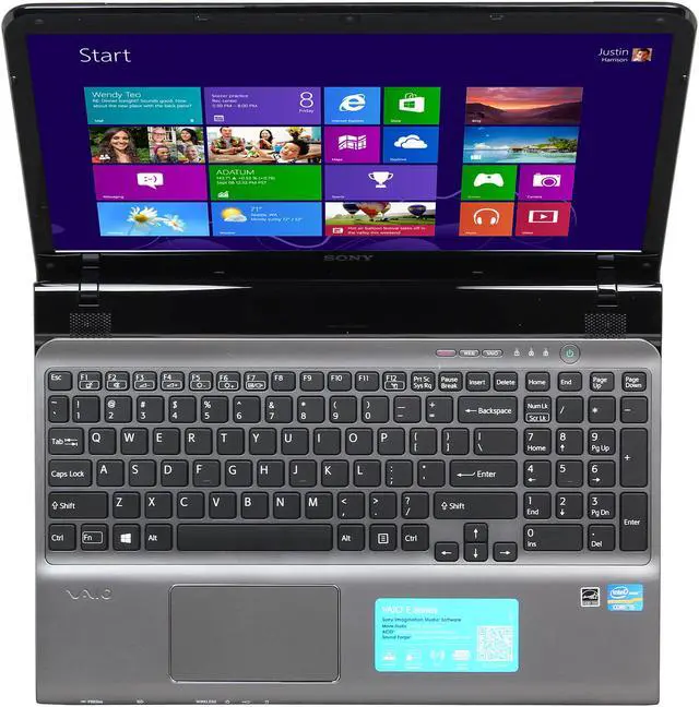 Alt view image 6 of 8 - SONY Laptop VAIO E Series Intel Core i5-3230M 6GB Memory 1TB HDD Intel HD Graphics 4000 15.5" Windows 8 64-Bit SVE15135CXS
